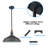 Ayushi 1 - Light Black Dome Pendant