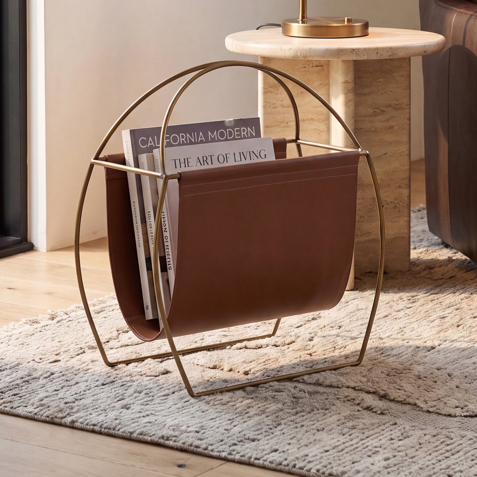 Magazine Rack, Brown
