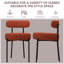 Chaises d'appoint rembourrées avec structure en fer-380601314