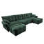 Canapé modulaire ergonomique à quatre places avec 2 repose-pieds-1122040826