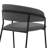 Kamryn Stool in Faux Leather and Metal with Arms and Open Back-1163303437-1132609086-1132609082