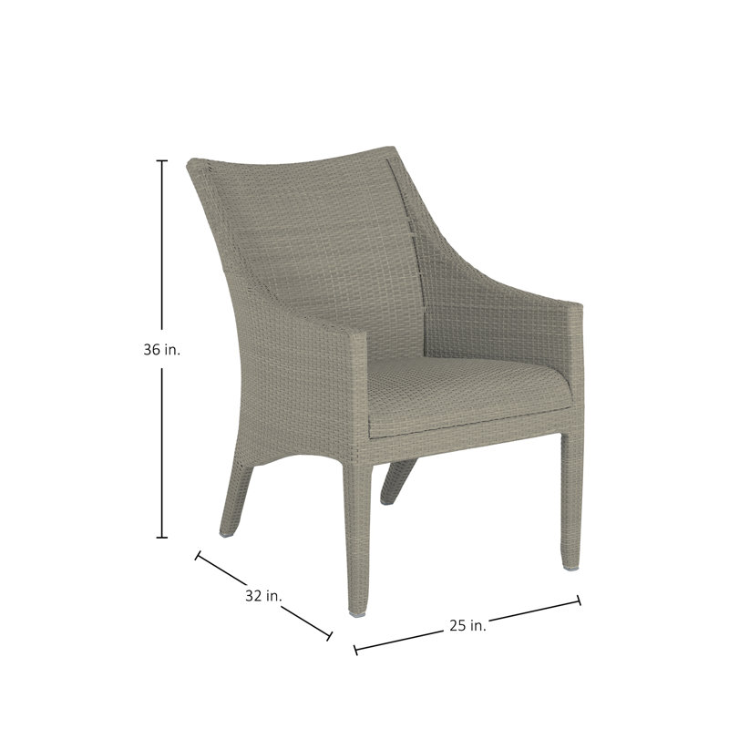 Athena Plus Patio Lounge Chair, Oyster