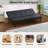 Convertible Faux Leather Living Room Sofabed-97850911