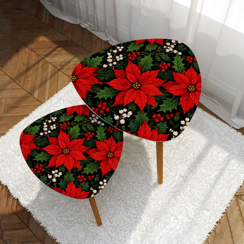 Ensemble de 2 tables basses gigognes Triangle