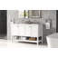 54 inch Double Bathroom Vanity in White-814282245