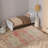 Vintage-Inspired Floral Design Printed Soft Non-Woven Rug for Indoor Home Decor-127373213