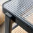 Mittal 45.3" Mid-Century Rectangular Coffee Table with Rounded Edges, Fluted Glass Top & Rattan Shelf, Manufactured Wood Sled Base-911283898