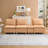 Comfortable Three-Seater Sofa with Storage and Adjustable Backrest for Relaxation-1657342724