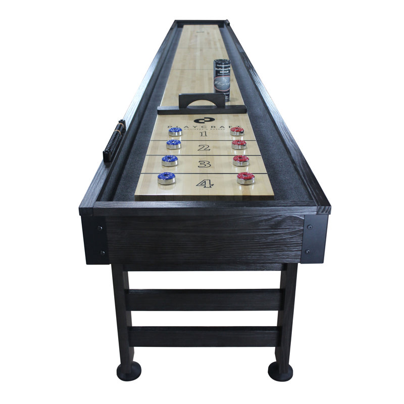Saybrook Shuffleboard Table, 16', Weathered Midnight Charcoal Gray
