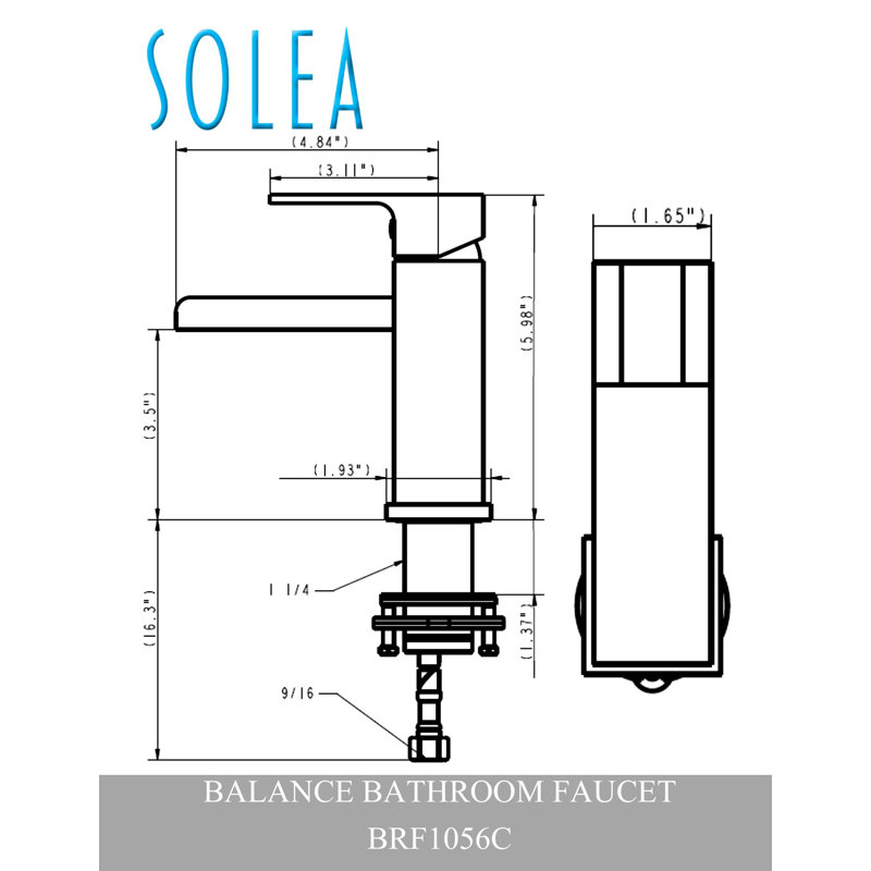 Chrome Single-Hole Modern Bathroom Faucet