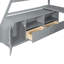 Lit mezzanine pleine grandeur de couleur grise - 7 tiroirs, 2 tablettes et bureau, pouvant accueillir plus de 6 ans avec une capacité de poids de 220 lb pour une haute performance-307006500