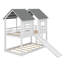 Lit superposé simple au-dessus de simple avec glissade House