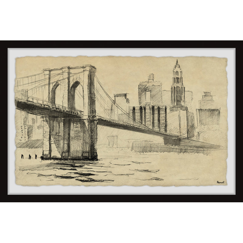 " NY Brooklyn Bridge ", 8" H x 12" W x 1.5" D