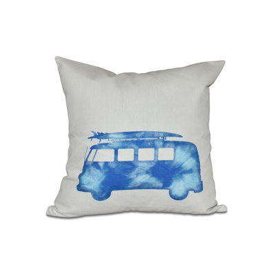 Housse et insert de coussin carré Surf, Sand & Sea Beach Drive