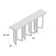 Melange 72'' W Console Table