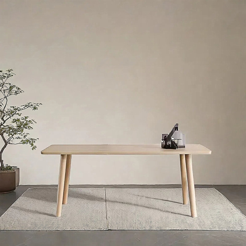 Modern minimalist household dining table, 29.52"H x 62.99"L x 31.49"W