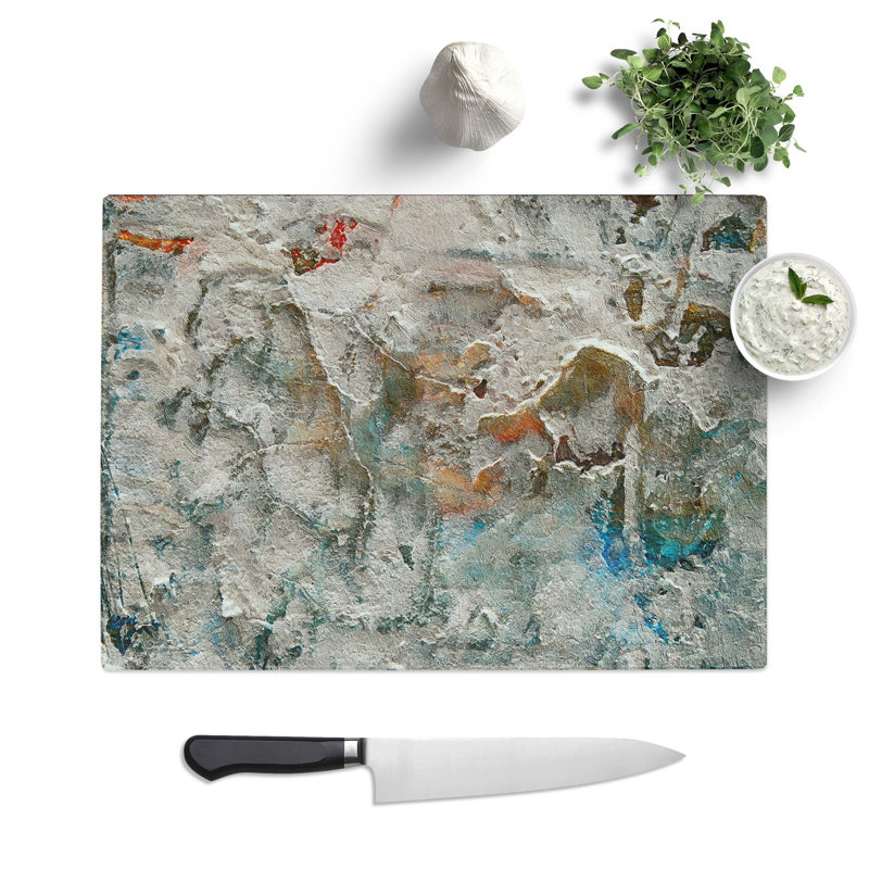 Tempered Glass Art Painting Vol.343 Chopping Board, 39 cm W x 28.5 cm L