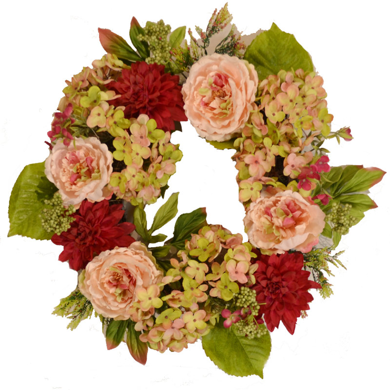 24 " Mixed Greenery Wreath