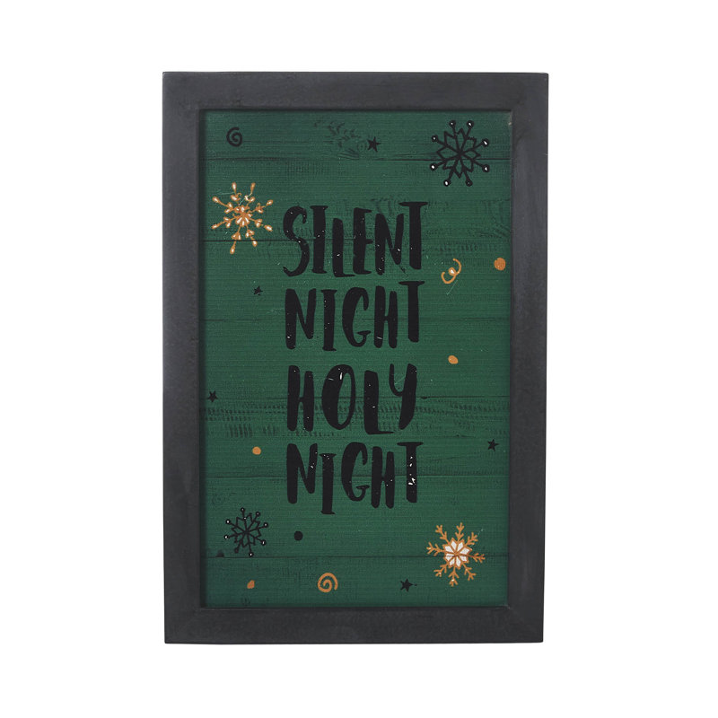 Enseigne festive encadrée 12x8