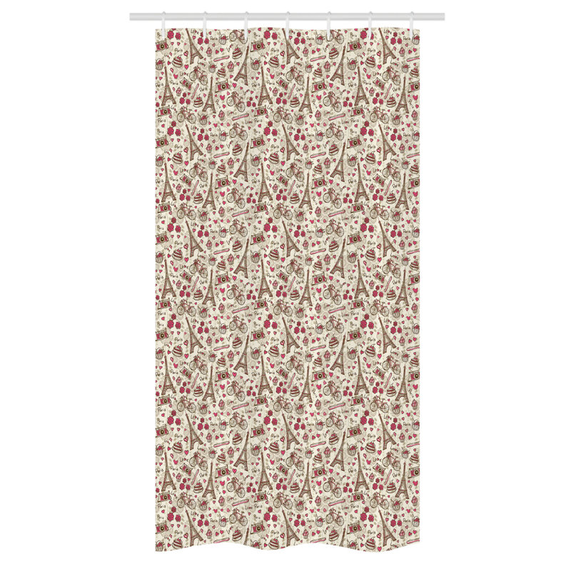 Straton Shower Curtain with Hooks Included, 72" H x 36" W