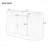 55.1" Modern Curved Side Buffet Cabinet with Drawers & Side Shelves-363703398