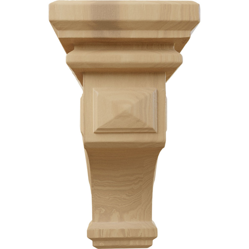 4"W x 4 3/4"D x 8"H Small Woodruff Wood Corbel, Cherry (6-Pack), Cherry