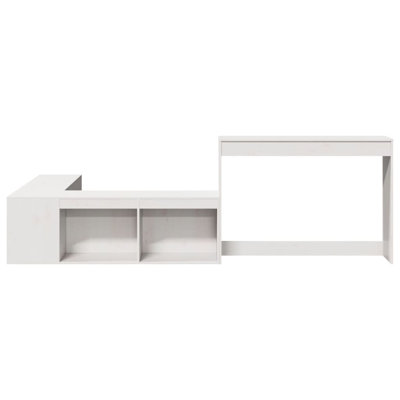 Kimberlee 222cm W Solid Wood Bedside Table