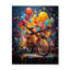 Horloge murale vélos «Bold Rides Pointillism II»-99629894