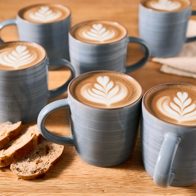 Ensemble de grandes tasses 4 pièces Latitude Run®, Bleu-gris