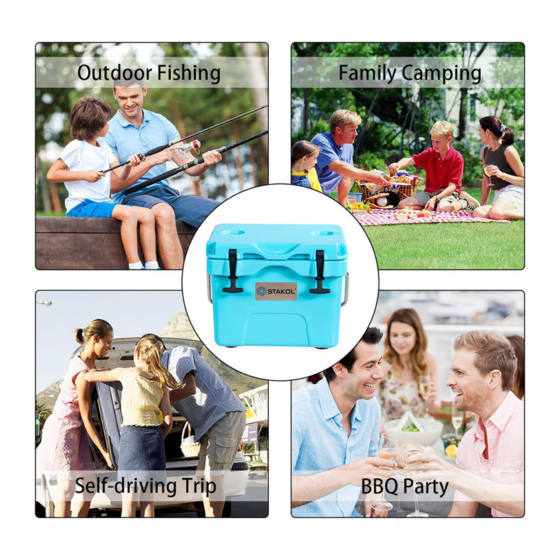 Boîte à glaçons pour camping 16 compartiments, bleu