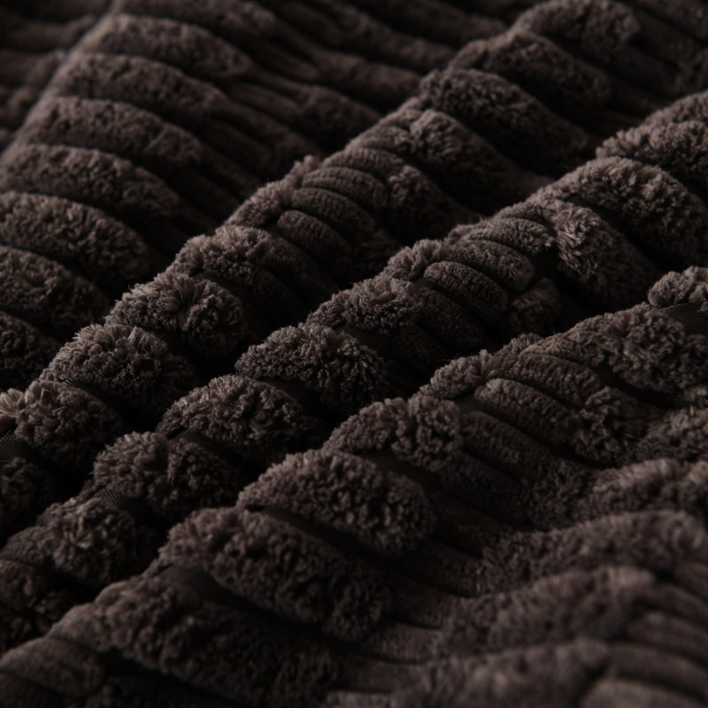 Housse pour repose-pieds Boucle, Carré 24 po, Brun