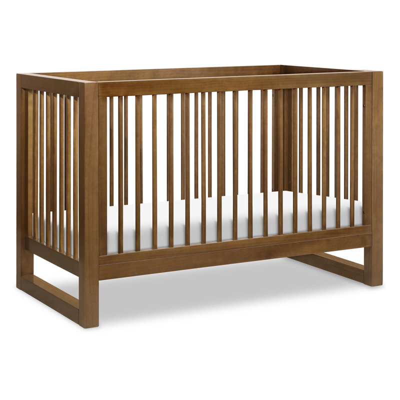 Lit de bébé convertible 3-en-1 Nantucket avec ensemble de conversion pour lit de tout-petit, Noyer naturel