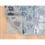 Tapis oriental gris et bleu en laine et en soie noué à la main 2 pi 8 po x 5 pi 10 po 295D8A33C04B4C75BDFAA4DB4E766E4F