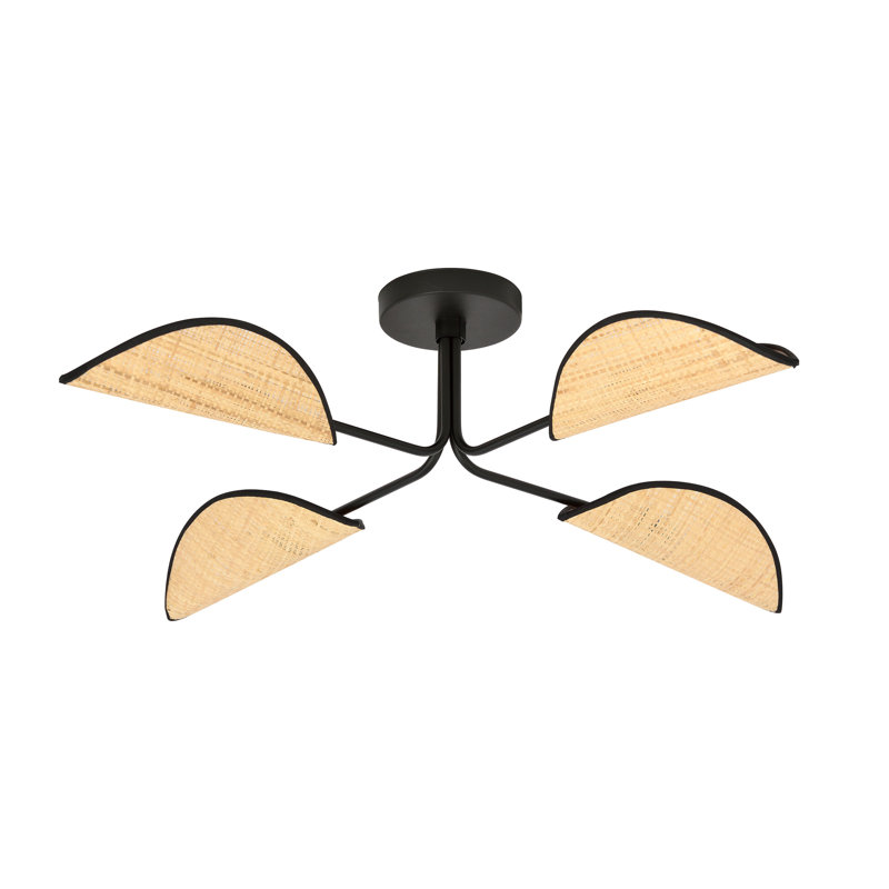 Joliette 4 - Light Sputnik Chandelier, Brown
