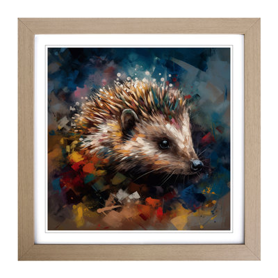 Hedgehog Abstract - Framed Print