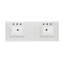 Meuble-lavabo double autoportant 60,58 po Nali-351989348