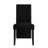 Black Wooden Dining Chair With Corduroy Cover-2119460439