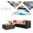 Atyia Wicker Patio Sofa with Cushions