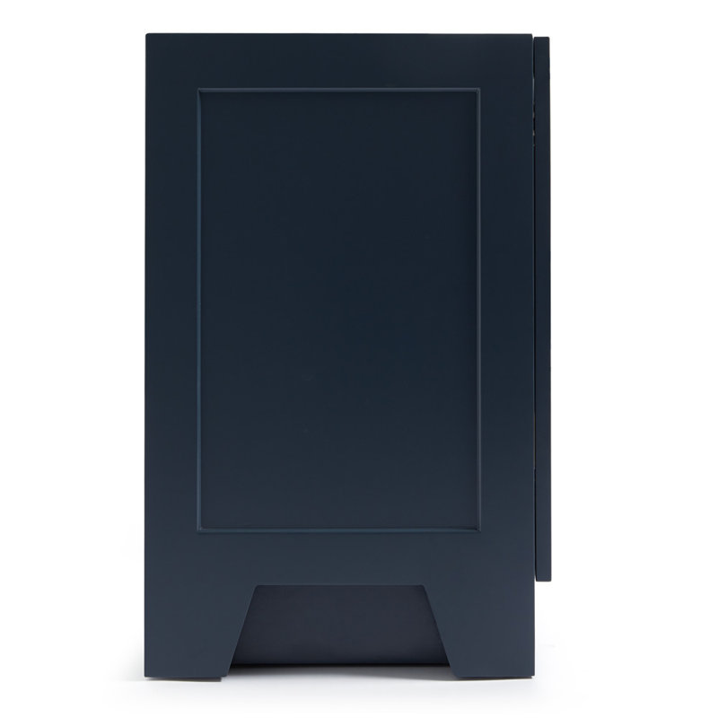 72" Double Bathroom Vanity Base Only, Midnight Blue