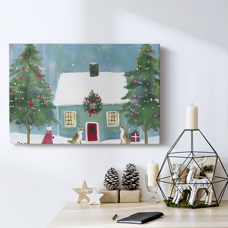 Christmas Holiday Arts - Toile tendue avec châssis XMA171588, H 24 po x l 36 po