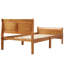 Lit plateforme simple en bois massif - tête de lit et support à lattes, convient aux matelas de taille simple, sans sommier tapissier, installation facile, sommier intégré, à assembler, sommier,-1900523936