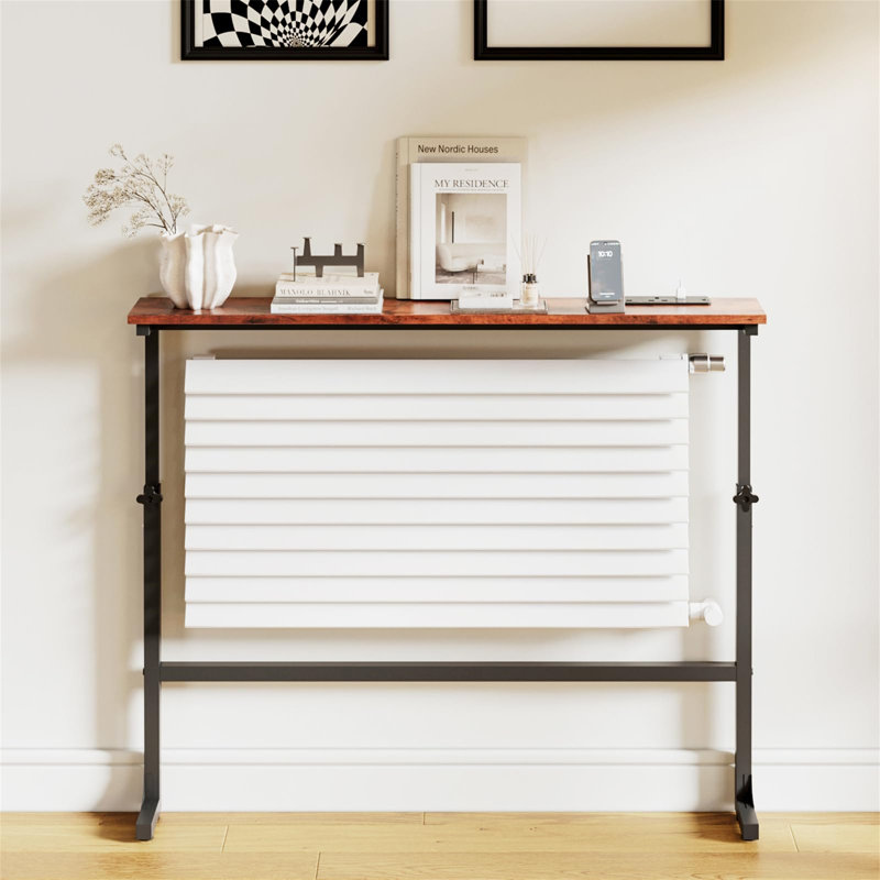 Narrow Console Table, 83cm H x 100cm W x 15cm D, Brown