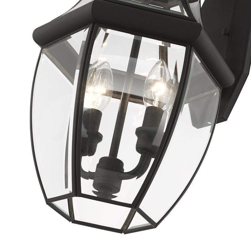Alexavier Solid Brass Wall Light, Black, 22.5" H x 12.5" W x 12.5" D