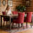 Farmhouse Upholstered Side Chairs Set of 2, Vintage Solid Wood Kitchen Dining Chairs with Nailhead Trim & High Back Support, 350lbs Weight Capacity-157801615