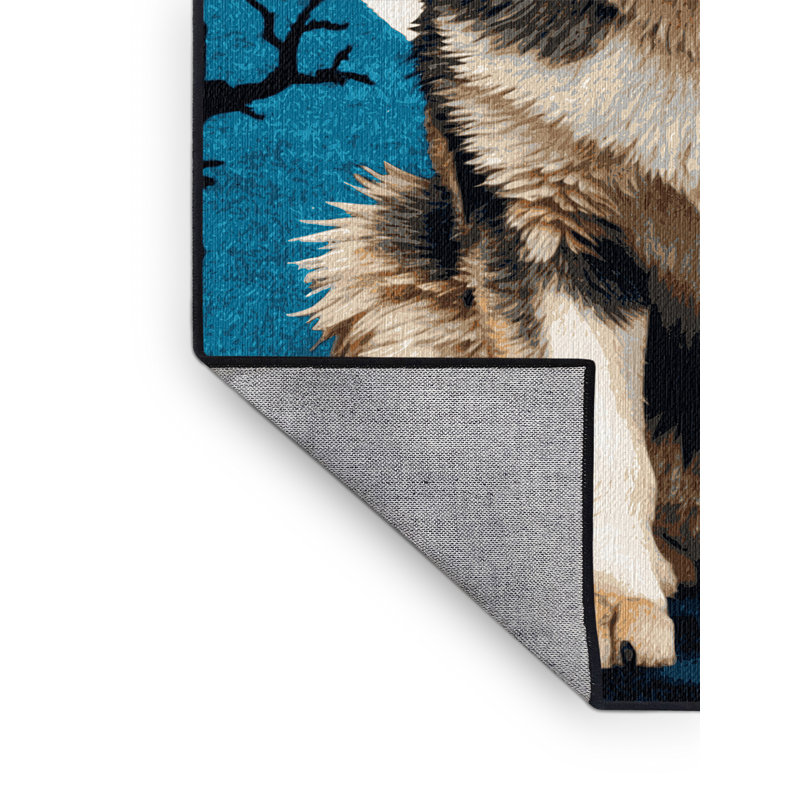 Washable Lykoi Cats Area Rug, Rectangle 6' x 9'