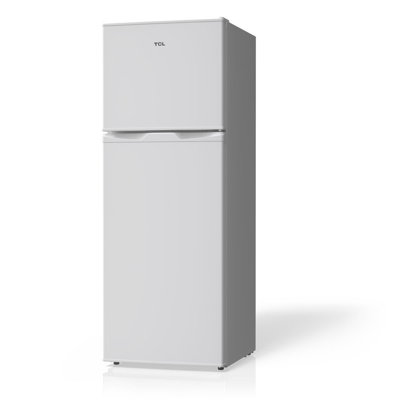 4.7 Cu. Ft. Double Door Refrigerator White with Freezer, White