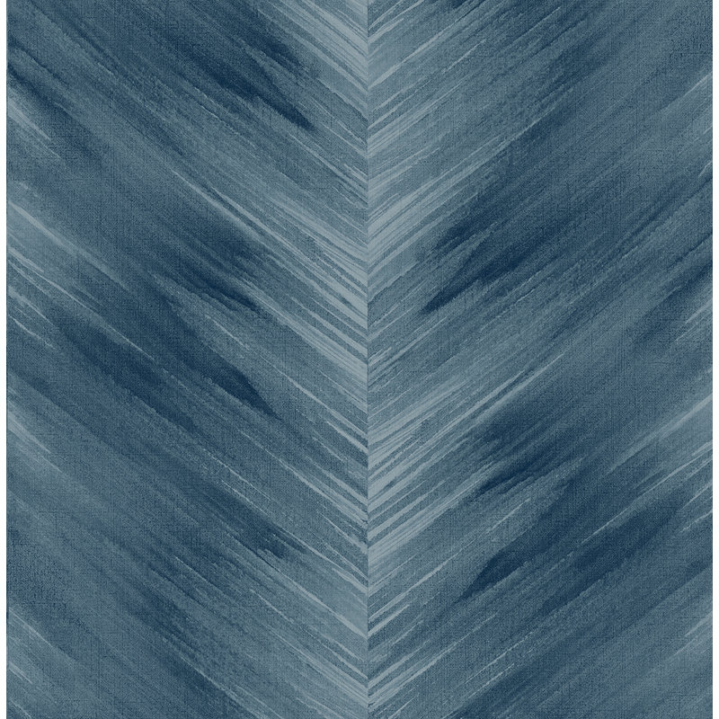 Salena Peel & Stick Chevron Roll, Navy
