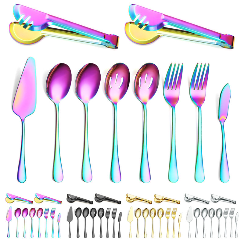 Mercer41 Stainless Steel Flatware, Purple
