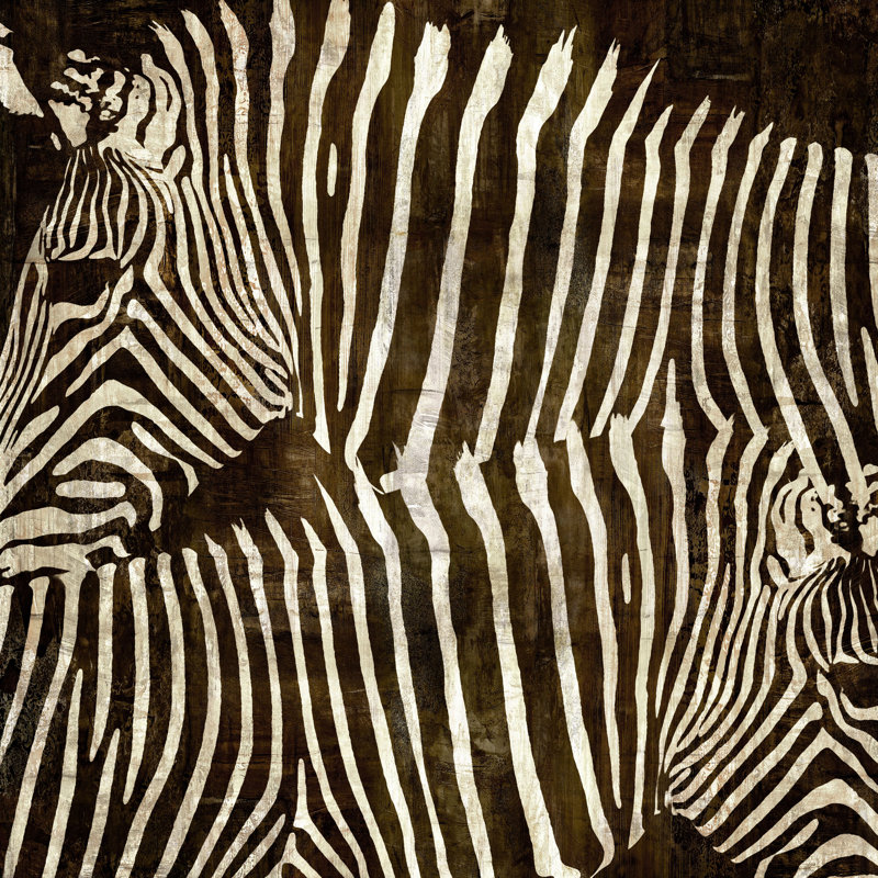 Zebras II by Christian Klingeler - Wrapped Canvas Art Prints, 122cm H x 122cm W