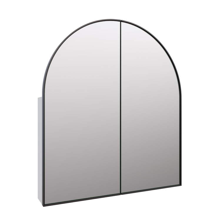 Two Door Steel Frame Arch Shape Medicine Cabinet
